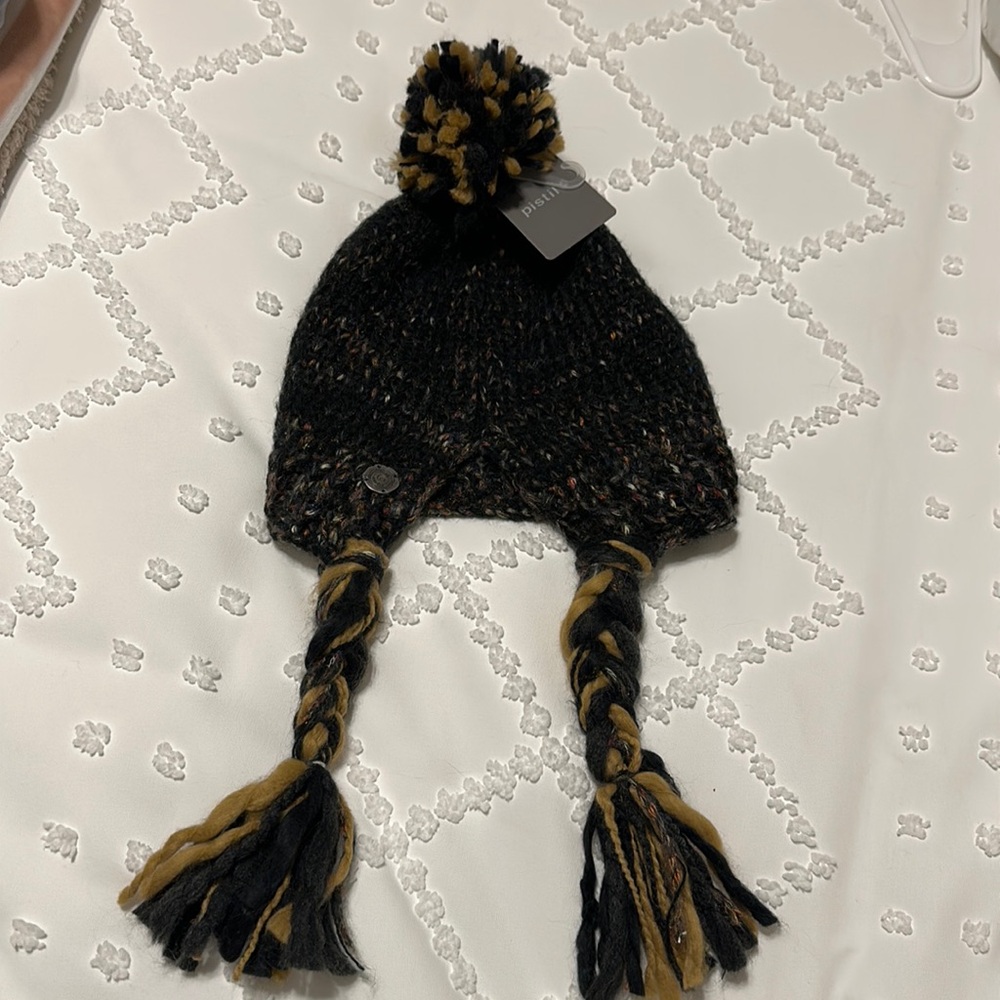 NWT Pistil knit beanie black/multicolor